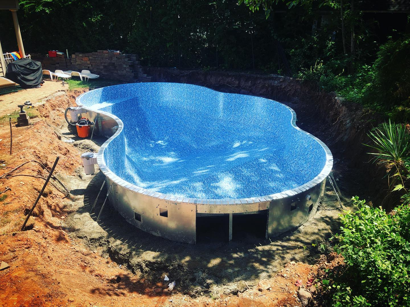 gunite and vinyl pool construction